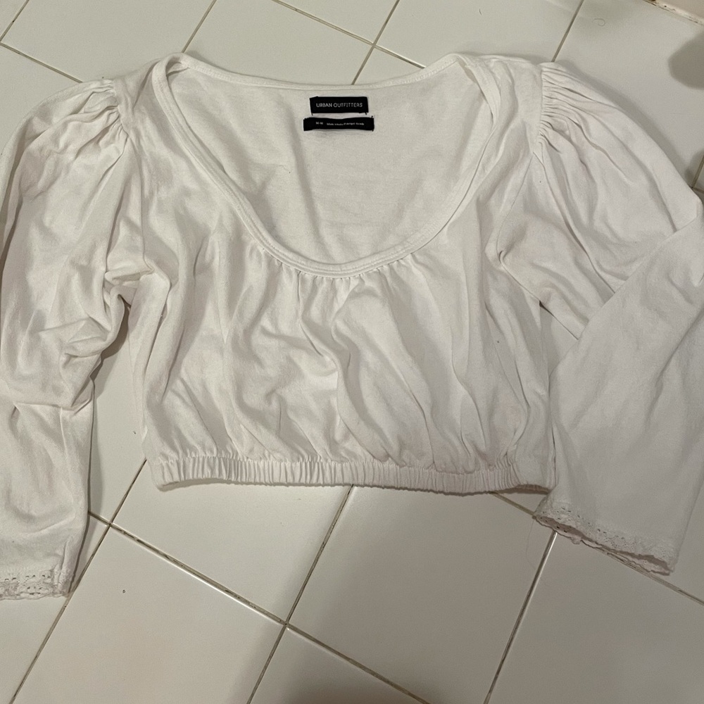 Urban Outfitters Cropped Peasant Top
